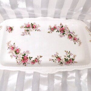 Royal Albert Sandwich Tray or Vanity Tray is Lavendar Rose # 26472